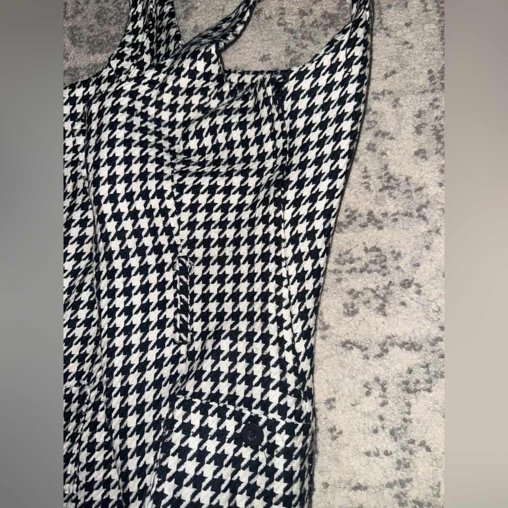 Vintage Wet Seal 90s Black/White Houndstooth “Clueless” Mini Dress Medium - Picture 4 of 7